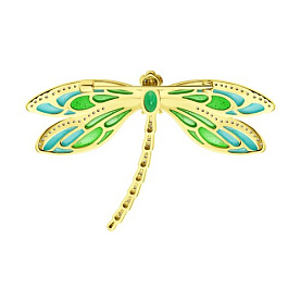 Брошь Diamant - Серебро 925, Фианит, Эмаль (арт. 93-140-02317-1)