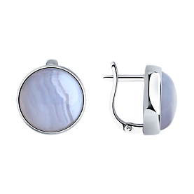 Серьги SOKOLOV - Серебро 925, Агат (арт. 83020175)