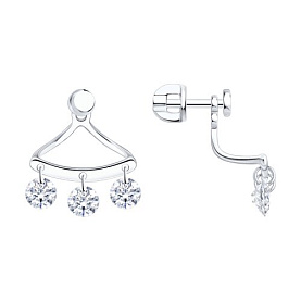 Серьги Diamant - Серебро 925, Фианит (арт. 94-122-00173-1)