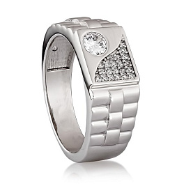 Кольцо Галатея - Серебро 925, Фианит (арт. 2750.1)