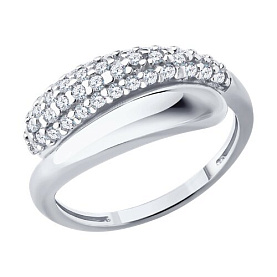 Кольцо SOKOLOV - Серебро 925, Фианит (арт. 94014832)