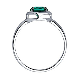 Кольцо SOKOLOV - Серебро 925, Синтетический турмалин (арт. 92014518)