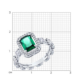 Кольцо SOKOLOV - Серебро 925, Фианит (арт. 94014862)