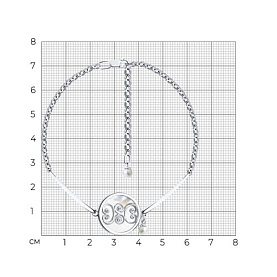 Браслет SOKOLOV - Серебро 925, Жемчуг синтетический, Перламутр (арт. 94050344)