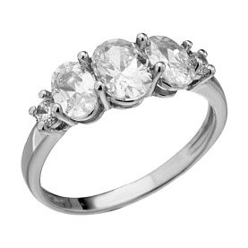 Кольцо Мастер Клио - Серебро 925, Фианит (арт. 22К0253Д)