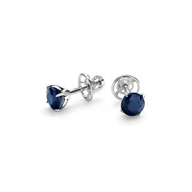 Серьги Дар - Серебро 925, Сапфир (арт. С-5189рс1108)
