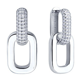 Серьги SOKOLOV - Серебро 925, Фианит (арт. 94027016)