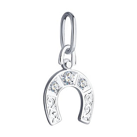 Подвеска SOKOLOV - Серебро 925, Фианит (арт. 94031159)