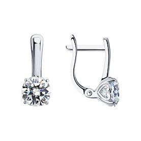 Серьги SOKOLOV - Серебро 925, Фианит (арт. 94025263)
