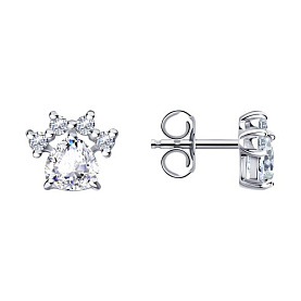 Серьги Diamant - Серебро 925, Фианит (арт. 94-122-00998-1)