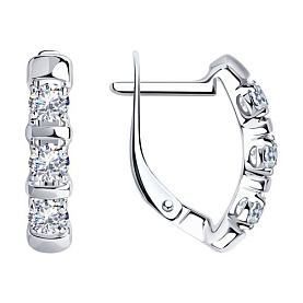 Серьги Diamant - Серебро 925, Фианит (арт. 94-120-01304-1)