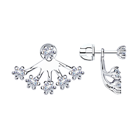 Серьги Diamant - Серебро 925, Фианит (арт. 94-122-01489-1)
