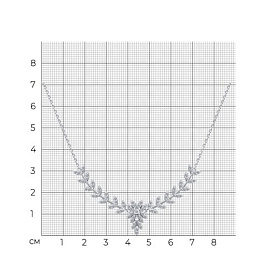 Колье SOKOLOV - Серебро 925, Фианит (арт. 94071462-91)