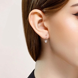 Серьги SOKOLOV - Серебро 925, Фианит (арт. 94020577)