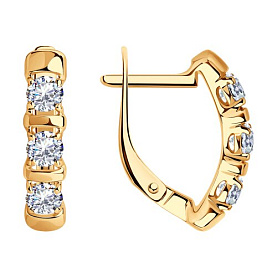 Серьги Diamant - Серебро 925, Фианит (арт. 93-120-01304-1)