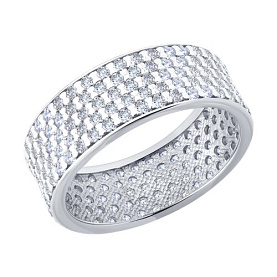 Кольцо SOKOLOV - Серебро 925, Фианит (арт. 94014465)