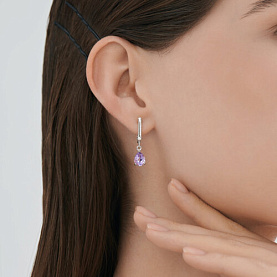 Серьги SOKOLOV - Серебро 925, Аметист (арт. 92023152)