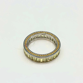 Кольцо Фиделис - Серебро 925, Фианит (арт. CAS3152R-ye)