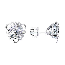 Серьги SOKOLOV - Серебро 925, Фианит (арт. 94023745)