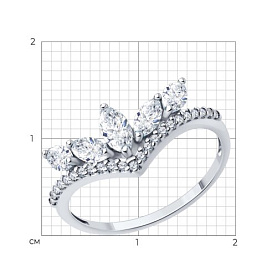 Кольцо Diamant - Серебро 925, Фианит (арт. 94-110-00140-1)