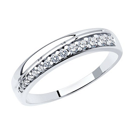 Кольцо SOKOLOV - Серебро 925, Фианит (арт. 94012611)