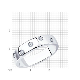 Кольцо Diamant - Серебро 925, Фианит (арт. 94-110-01515-1)
