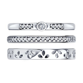 Кольцо SOKOLOV - Серебро 925, Фианит (арт. 94010696)