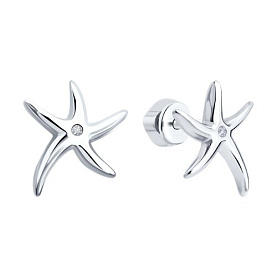 Серьги Diamant - Серебро 925, Фианит (арт. 94-122-002658-1)