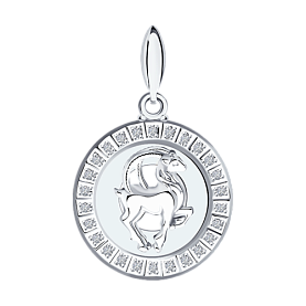 Подвеска SOKOLOV - Серебро 925, Фианит (арт. 94031392)