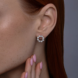 Серьги SOKOLOV - Серебро 925, Фианит (арт. 94026783)