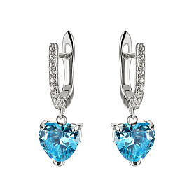 Серьги Фиделис - Серебро 925, Фианит (арт. SE-B2083C3)