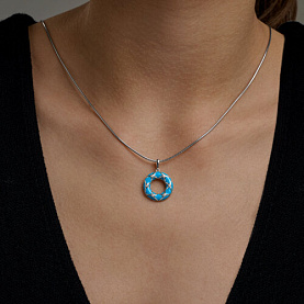 Подвеска Diamant - Серебро 925, Фианит, Эмаль (арт. 94-130-00235-1)