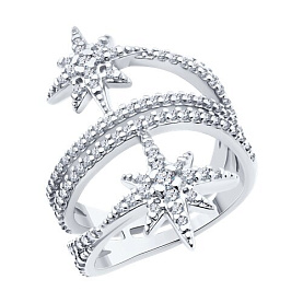 Кольцо SOKOLOV - Серебро 925, Фианит (арт. 94014070)