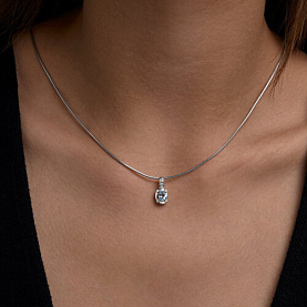 Подвеска SOKOLOV - Серебро 925, Топаз, Фианит (арт. 92030870)