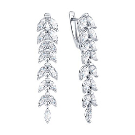 Серьги Diamant - Серебро 925, Фианит (арт. 94-121-02172-5)