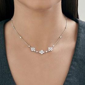 Колье SOKOLOV - Серебро 925, Фианит (арт. 94071245)