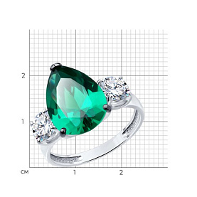 Кольцо SOKOLOV - Серебро 925, Фианит (арт. 94013744)