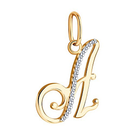 Подвеска SOKOLOV - Золото 375, Фианит (арт. 034526-4)