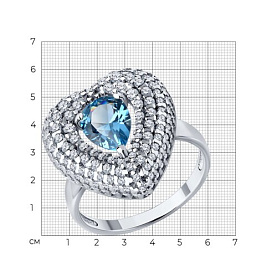 Кольцо SOKOLOV - Серебро 925, Фианит (арт. 94014258)