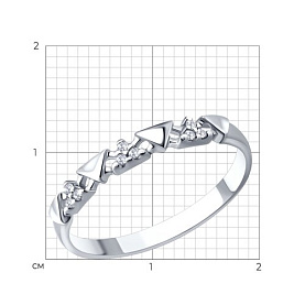 Кольцо SOKOLOV - Серебро 925, Фианит (арт. 94012263)