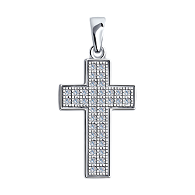 Подвеска SOKOLOV - Серебро 925, Фианит (арт. 94032565)