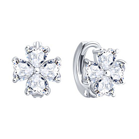 Серьги SOKOLOV - Серебро 925, Фианит (арт. 94027659-91)