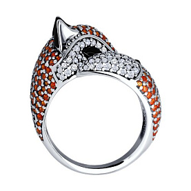 Кольцо SOKOLOV - Серебро 925, Фианит, Эмаль (арт. 94014179)