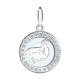 Подвеска SOKOLOV - Серебро 925, Фианит (арт. 94031383)