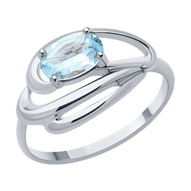 Кольцо Diamant - Серебро 925, Топаз (арт. 94-310-00174-1)