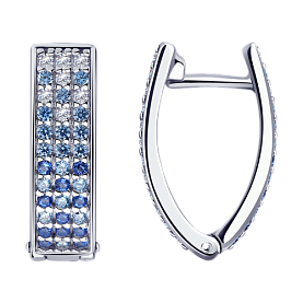 Серьги SOKOLOV - Серебро 925, Фианит (арт. 94024018)