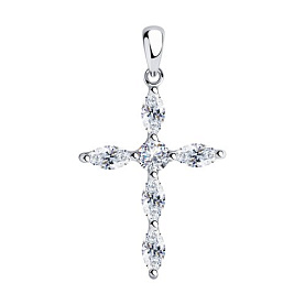 Подвеска SOKOLOV - Серебро 925, Фианит (арт. 94032564)