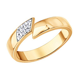 Кольцо SOKOLOV - Серебро 925, Фианит (арт. 93010566)