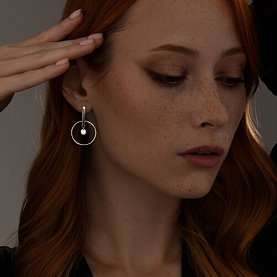 Серьги SOKOLOV - Серебро 925, Фианит (арт. 94024398)