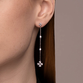 Серьги SOKOLOV - Серебро 925, Фианит (арт. 94026480)